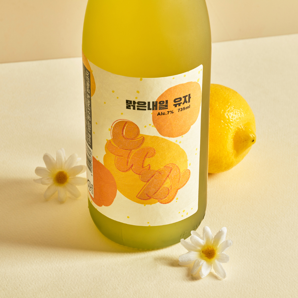 맑은내일유자 유자주 유자술 유자약주 (735ml - Alc 7%)