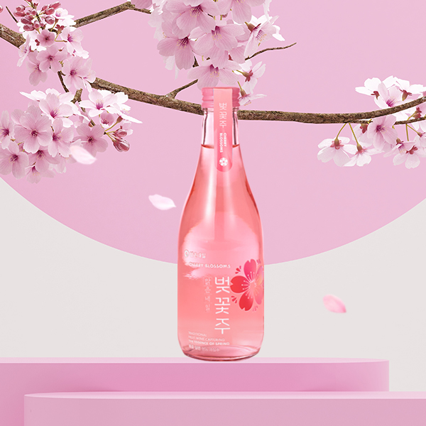 맑은내일 벚꽃주 , 벚꽃술 , 벚꽃사케 (300ml - Alc 7%) 선물용 진해군항제 기념주