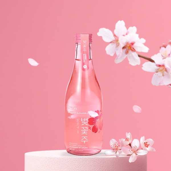 맑은내일 벚꽃주 , 벚꽃술 , 벚꽃사케 (300ml - Alc 7%) 선물용 진해군항제 기념주